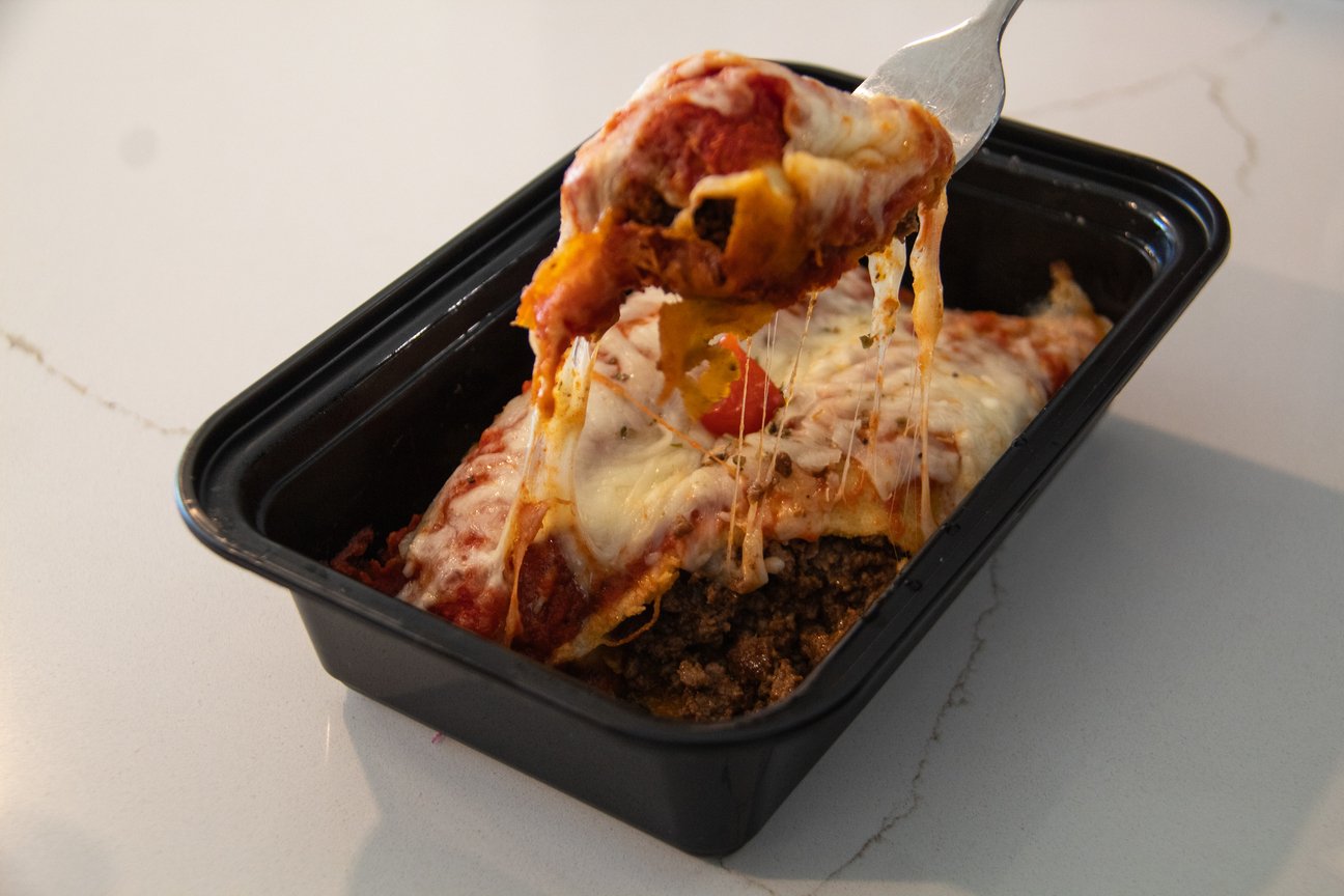 Opção 03 - Panqueca Fitness de Carne Desfiada